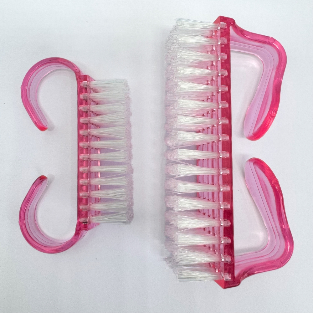 Kit 2 Escovinha Acrílica para Unha Escovinha de Plástico com cerdas Nylon para Unha Escova Limpeza