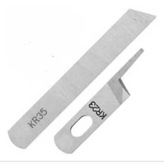 Par de Facas para Overloque Industrial KR23 e  KR35 - Lâmina de Corte em Oferta na Shopee