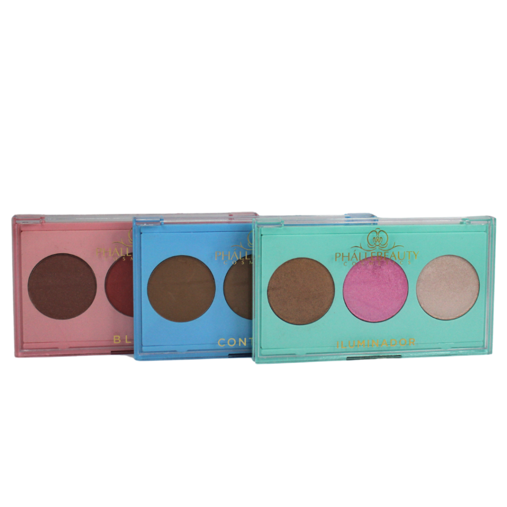Kit com 3 Paletas PhálleBeauty - Beauty