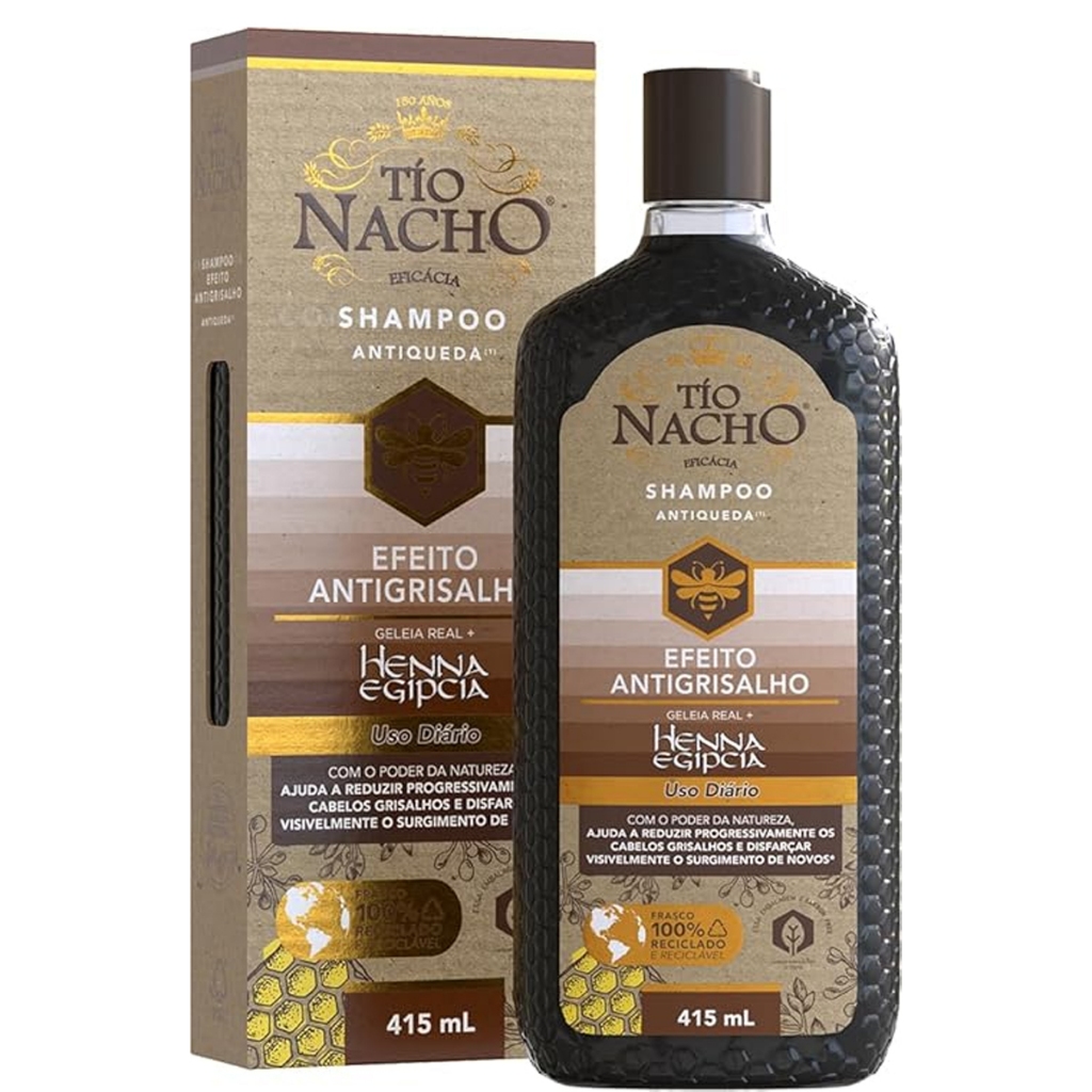 SHAMPOO TIO NACHO ANTIQUEDA EFEITO ANTIGRISALHO 415ML