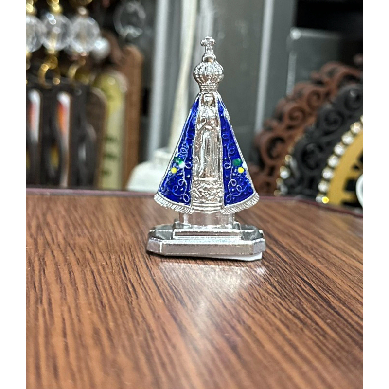 Kit Nossa Senhora Aparecida  Imagem Santinha Com  Coroa  Painel carro Caminhão Mesa