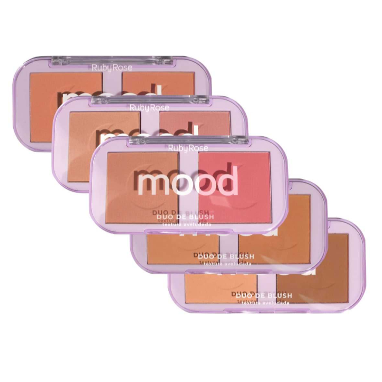 Duo de Blush Ruby Rose Mood Hb576 em Oferta na Shopee