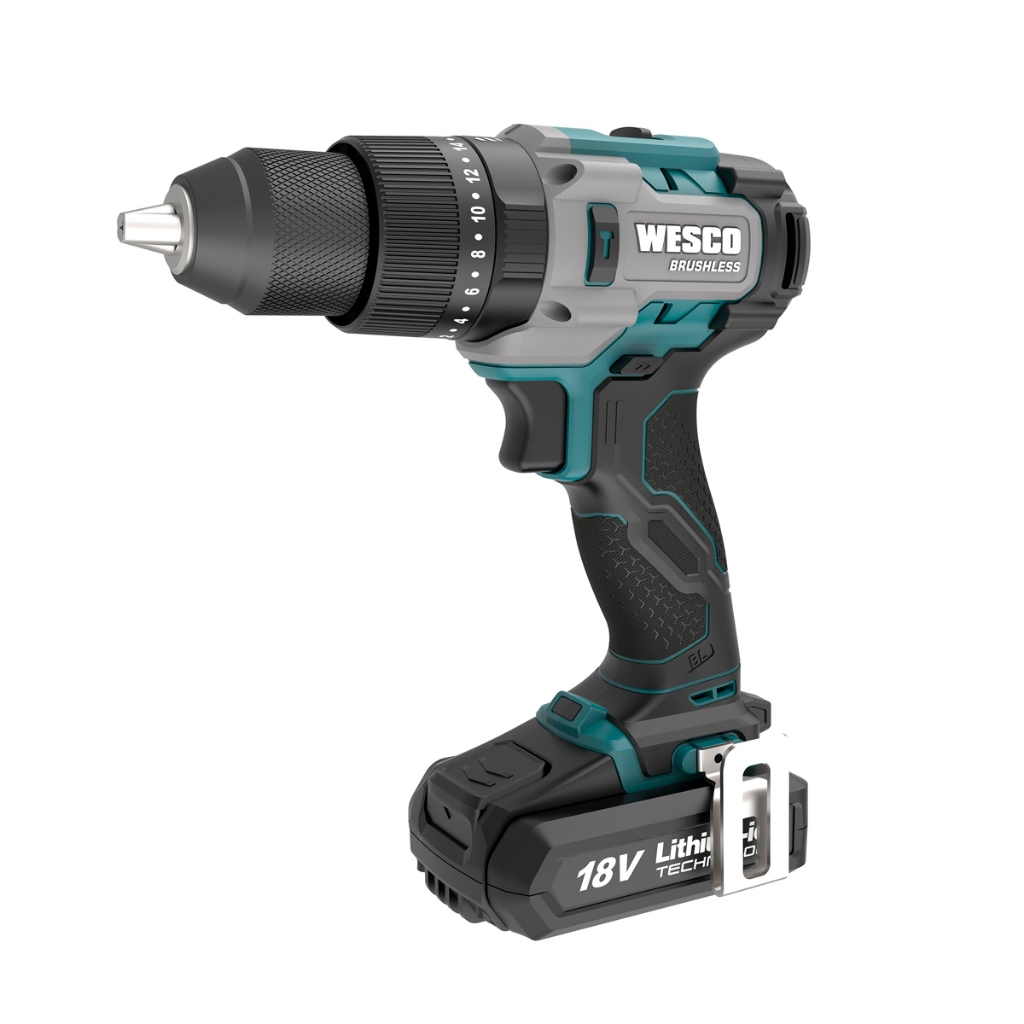 Parafusadeira Furadeira de Impacto Wesco à Bateria 18V 13mm WS2419 Parafusadeira Brushless Wesco