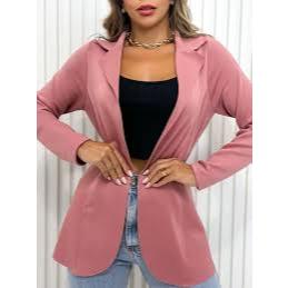 kit 2 casaco LONGO BLAIZER feminina Max alongado sobretudo