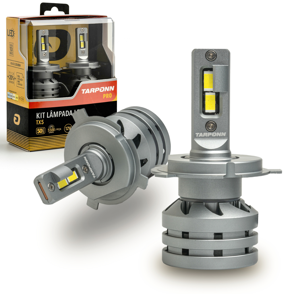 Ultra Led TX5 Tarponn 11.000 Lumens 50W 6000k H4 - Spare Parts and Accessories for Vehicles