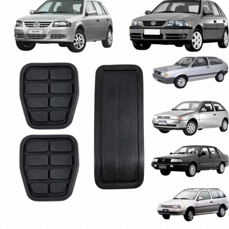 kit Capa Pedal  Borracha Gol Voyage Parati Saveiro Passat Lifan 620