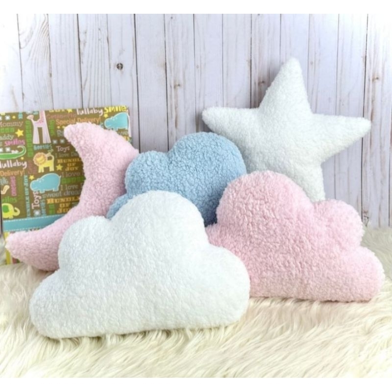 Almofadas Nuvem, Lua e Estrela