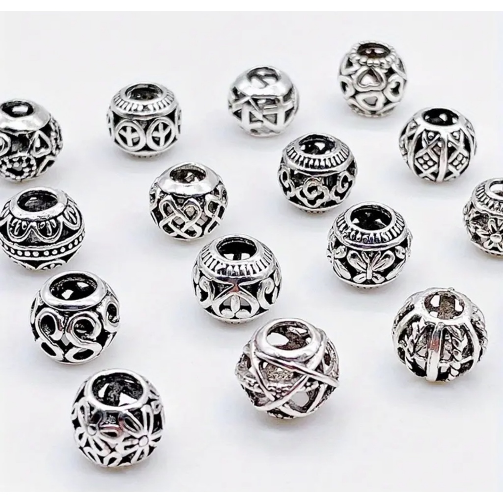 Kit 4 Berloques Passante Banhado a prata 925 Variados em Oferta na Shopee