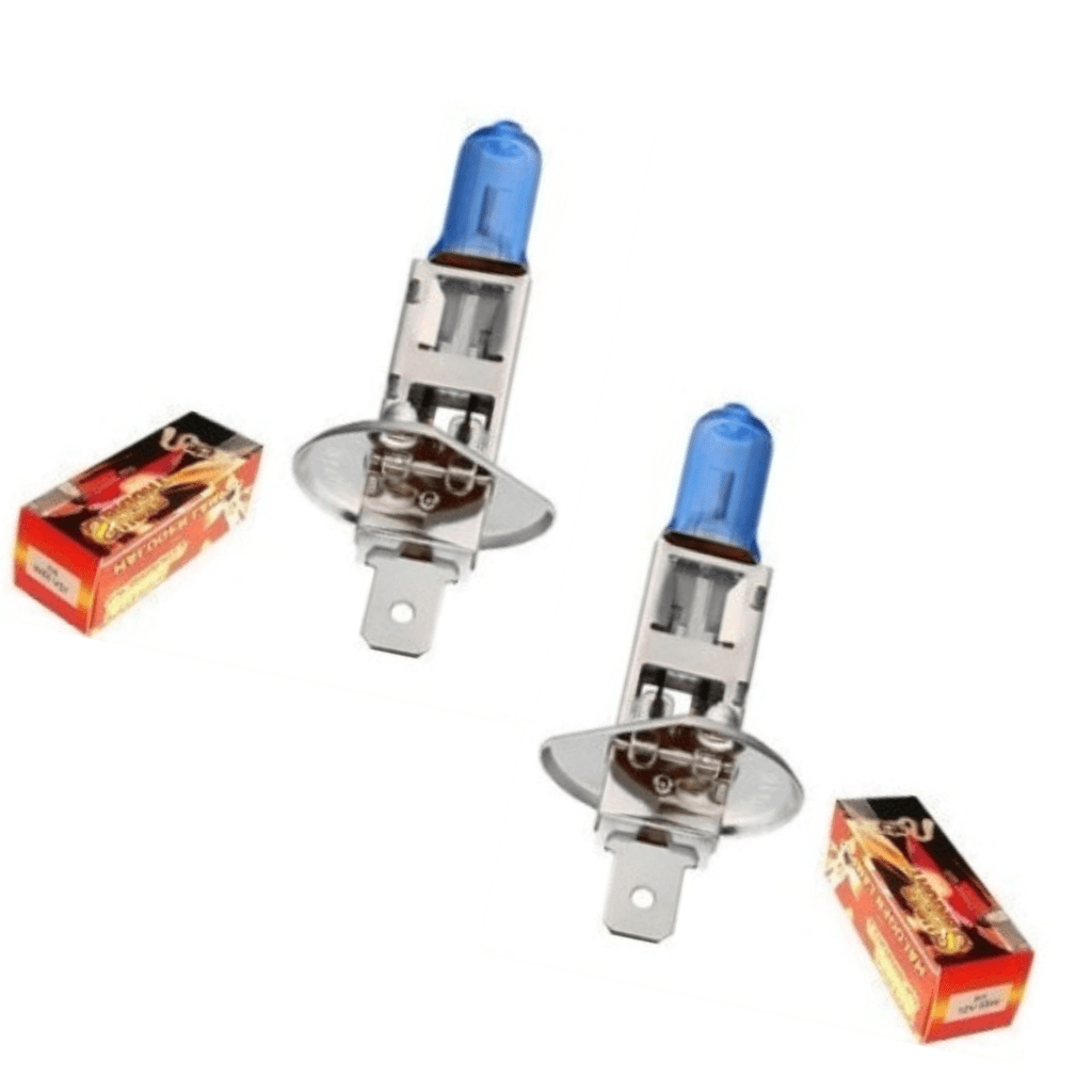 Par Lâmpada Super Branca H1 6000k Tipo Xenon 12v 55w e 100w