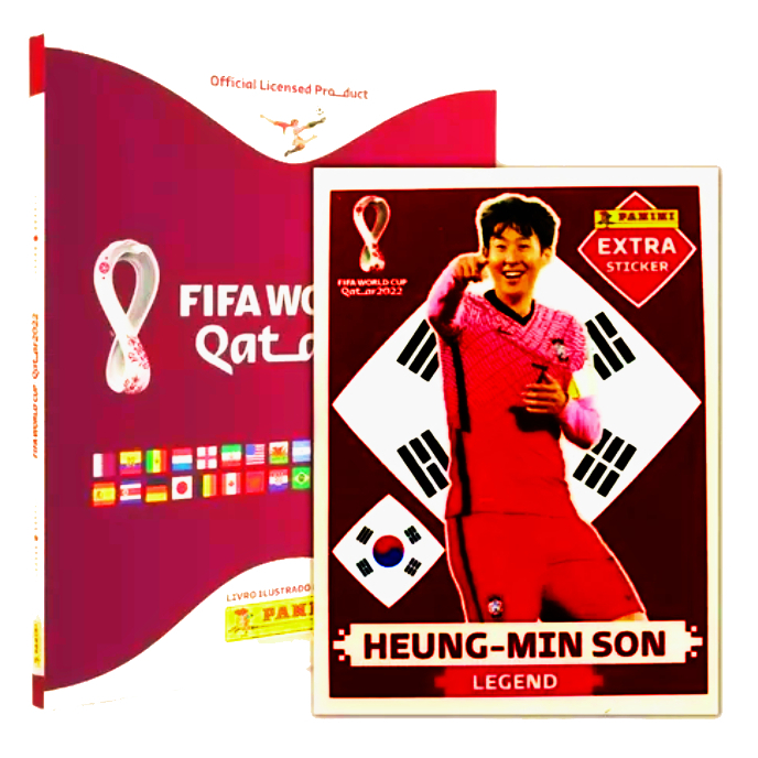 Álbum da Copa 2022 + Figurinha Legend do Son - Bordô - ORIGINAL