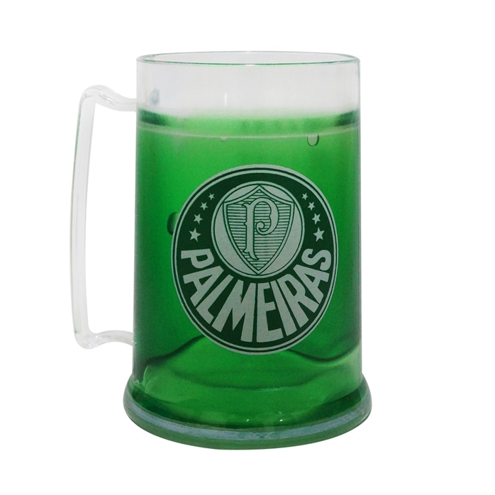 Caneca de Time Acrilico Gel Congelante 450ml Canecas Copo do Corinthians Palmeiras São Paulo Vasco
