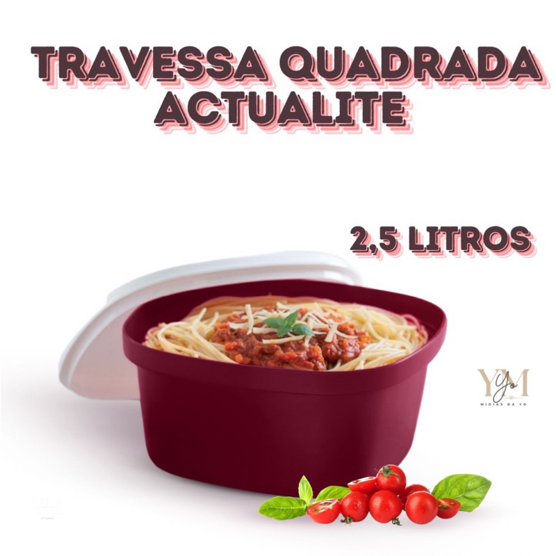 Detalhes do Travessa Actualité Quadrada 2,5 LT Tupperware