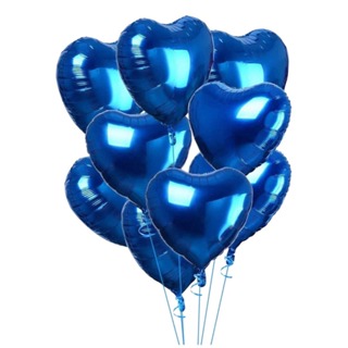 10 Unid Balão Coração Azul 45 Metalizados em Oferta na Shopee