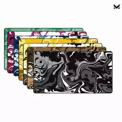 Mouse Pad Gamer Abstrato MK Premium Antiderrapante com Borda Costurada Diversos Tamanhos