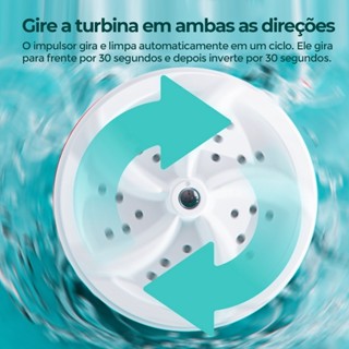 Mini Máquina de Lavar Roupas Panos Toalhas no Balde Portátil Ultrassônica Lavanderia USB Lava Louças Branco com USB em Oferta na Shopee