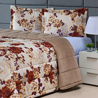 EDREDON CASAL DUPLA FACE AVULSO ESTAMPA SORTIDA em Oferta na Shopee