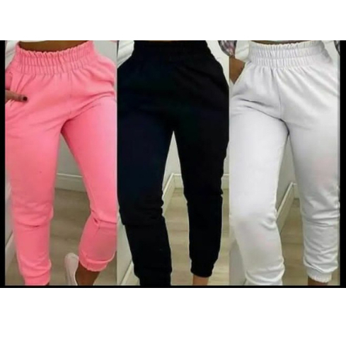 KIT CALÇA MOLETOM PRA FEMININA ADULTO TECIDOG ROSSO