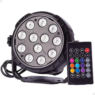 Canhão Iluminação Led Rgb 12 Leds Rgb Controle Remoto Lorben