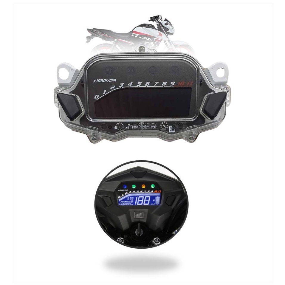 Painel Completo Moto Titan 160 Ex 2016 até 2022 Blackout - Spare Parts and Accessories for Vehicles