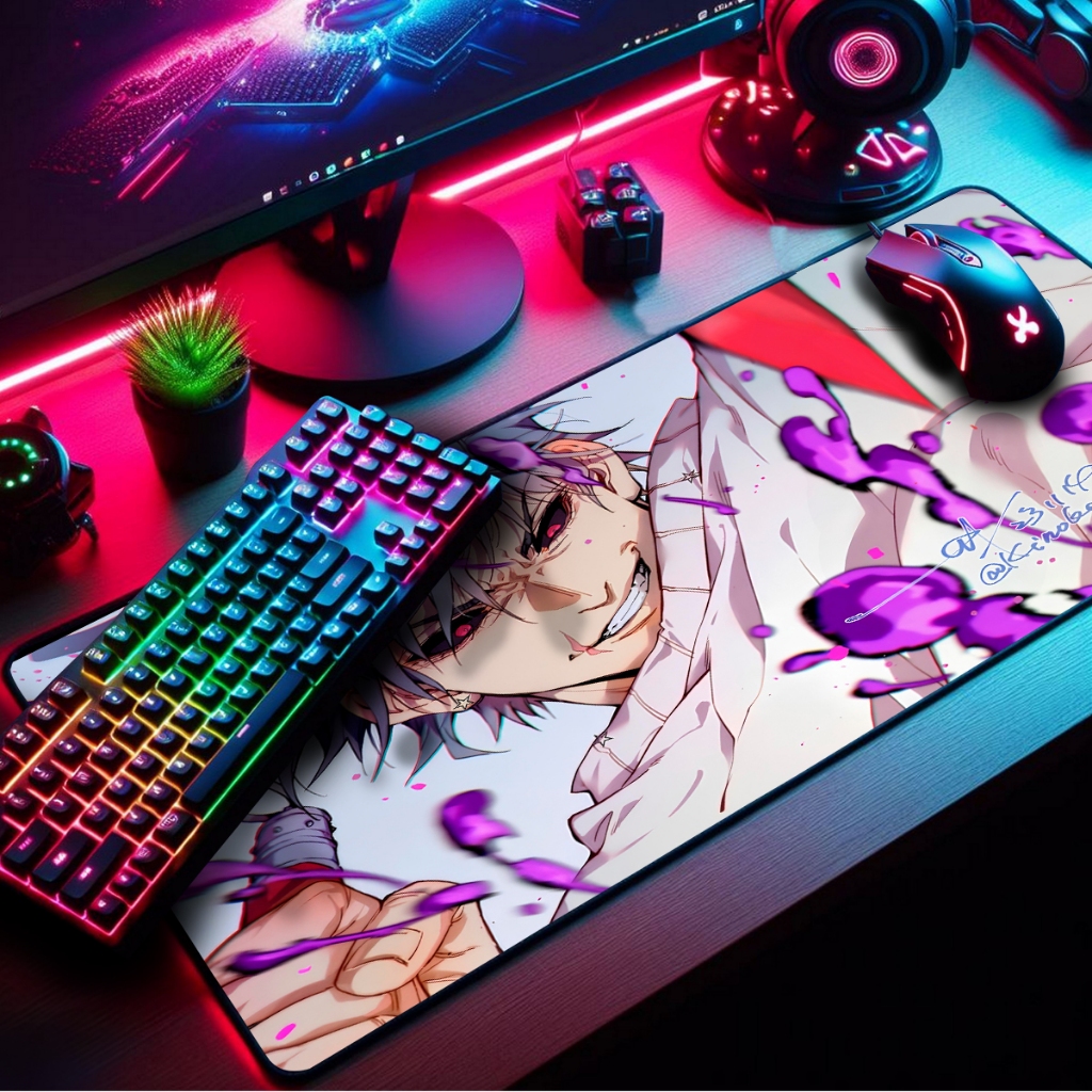 Mouse Pad Gamer Premium Extra Grande 90x55cm Borda Costurada Diversas Estampas Feiticeiros em Oferta na Shopee