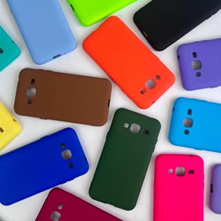 Capinha Para Samsung J3 / Capa Case Silicone Aveludada Colorida Forrada (CF26) em Oferta na Shopee