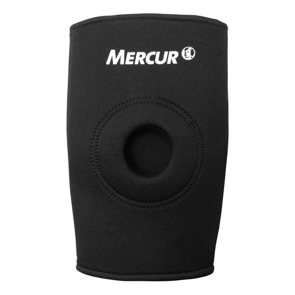 Joelheira Ortopédica Neoprene Mercur com Orifício Patelar Reforçado Ajustável Esporte Academia