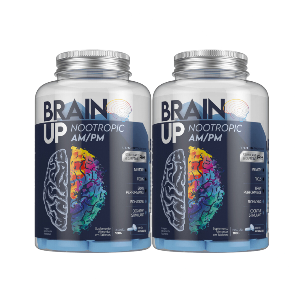 2x Nootrópico Brain UP AM/PM - 60 Cápsulas - True Source