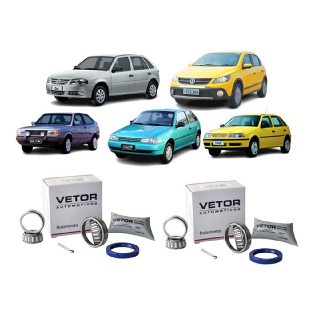 Par Kit Rolamento Roda Traseira Gol G1 G2 G3 G4 G5 S/ Abs em Oferta na Shopee