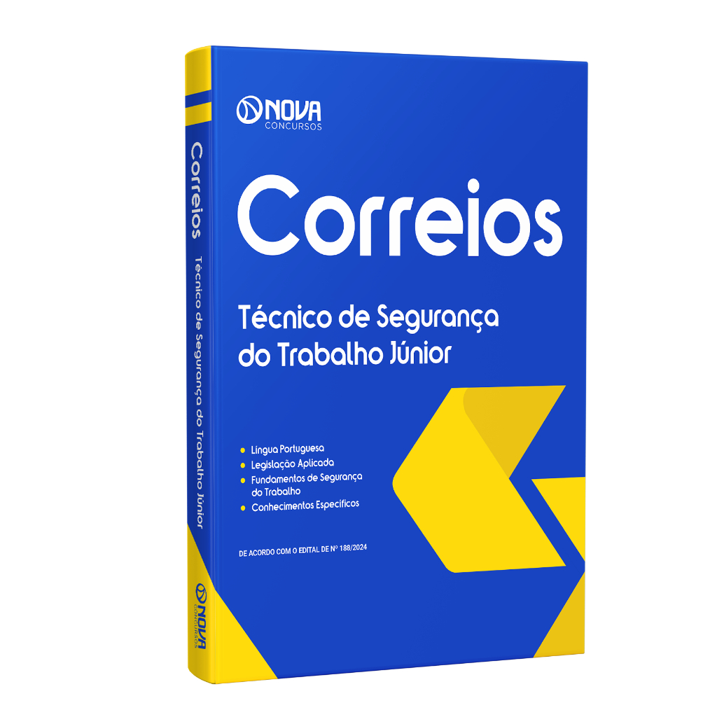 Imagem Apostila CORREIOS 2024 - Técnico de Segurança do Trabalho Júnior