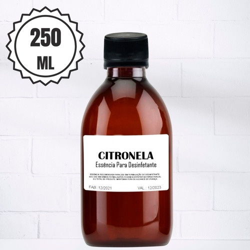 Essência Pura Para Desinfetante Citronela - Rende 25 Litros