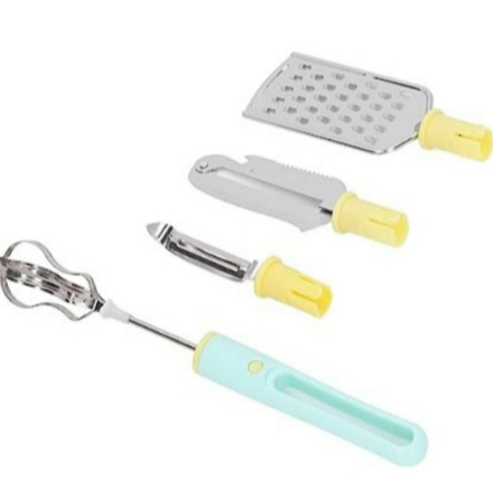 Kit Utensilios De Cozinha 4 Em 1 Descascador Ralador Boleador Cortador Batedor DE OVOS LANÇAMENTO OFERTA