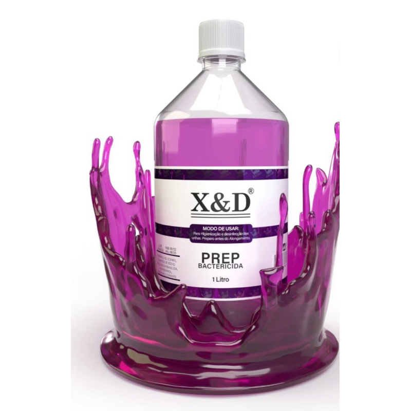 Prep X&D 1 Litro Bactericida Para Cuidados da Unha Anti Fungos Profissional