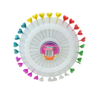 Alfinete Colorido de Coração para Toque Decorativo em Oferta na Shopee