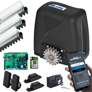 Kit Motor Portão Dz Atto Turbo 4M Cremalheira Wifi App Celular 350Kg Rossi em Oferta na Shopee