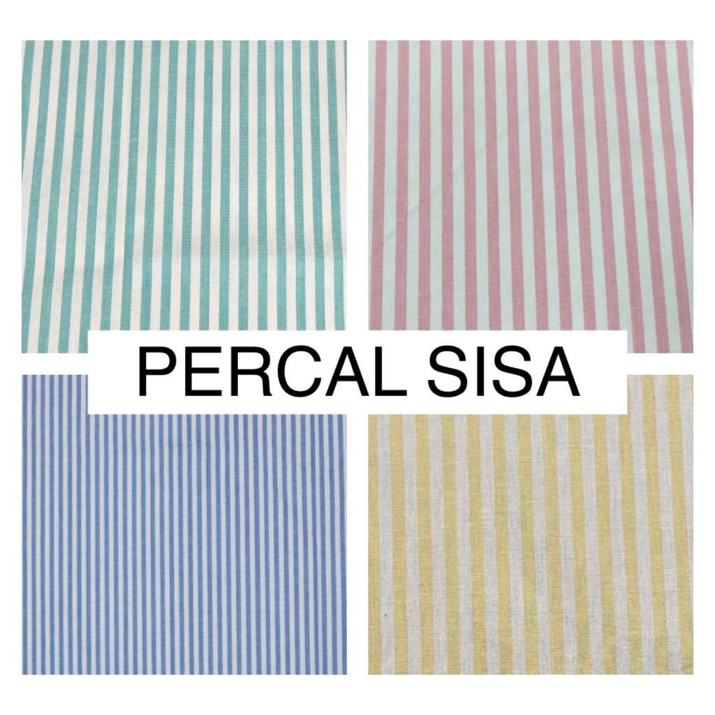 Tecido Percal Sisa Listrado 2mt X 2,20 100% Algodão RF411