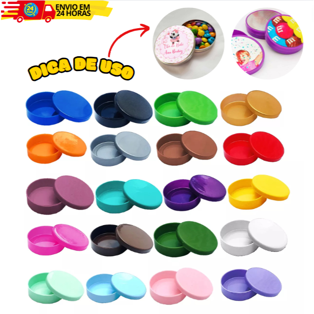 Latinha Para Lembrancinha 5x1 C/10 Unidades Festa Eventos e Decoração em Oferta na Shopee