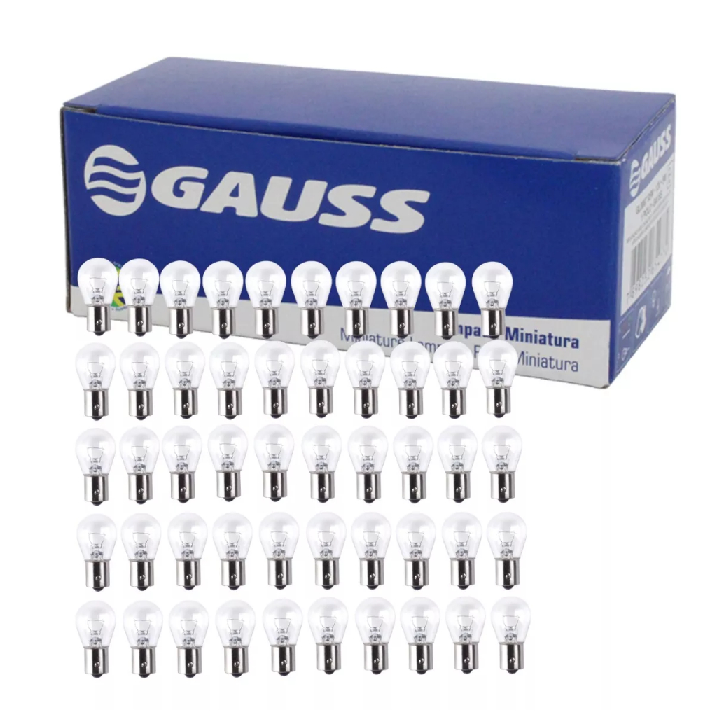 Lampadas 1 Polo Kit 50 Unidades 12v 21w Gauss Gl1141 em Oferta na Shopee