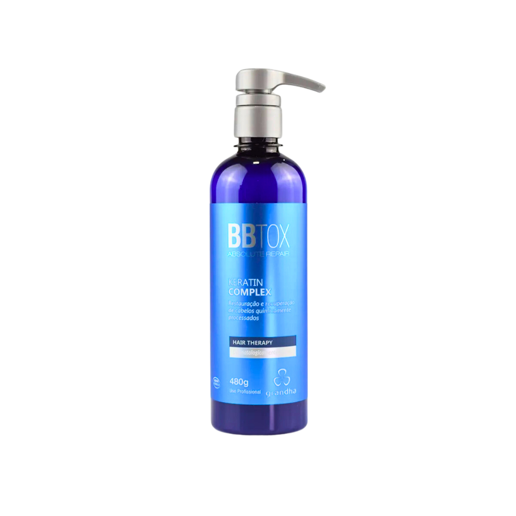 Grandha Novo Bbtox Keratin Complex 480g Repara Prograssiva em Oferta na Shopee