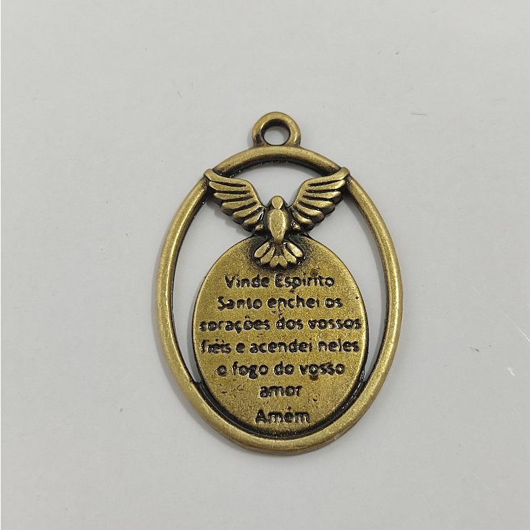 10 Pingentes Divino Espirito Santo com Oração em Oferta na Shopee