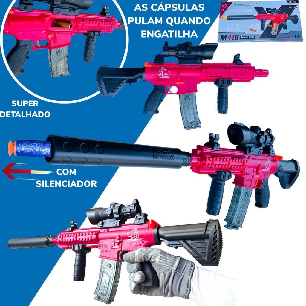 Brinquedo Para Criança Lançador De Dardos Com Capsulas em Oferta na Shopee