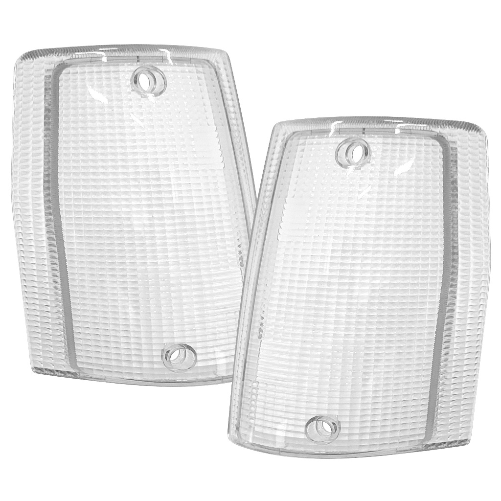 Par Lente Lanterna Pisca Dianteira Cristal Uno 1984 A 1991 Eletronic 1991 A 1994 Frente Alta