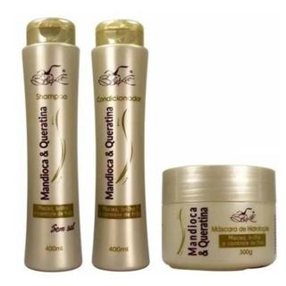 Kit Capilar Mandioca E Queratina Belkit 3 Itens em Oferta na Shopee