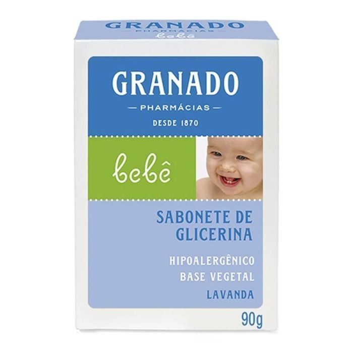 Sabonete De Glicerina Em Barra Granado Bebê Lavanda 90g