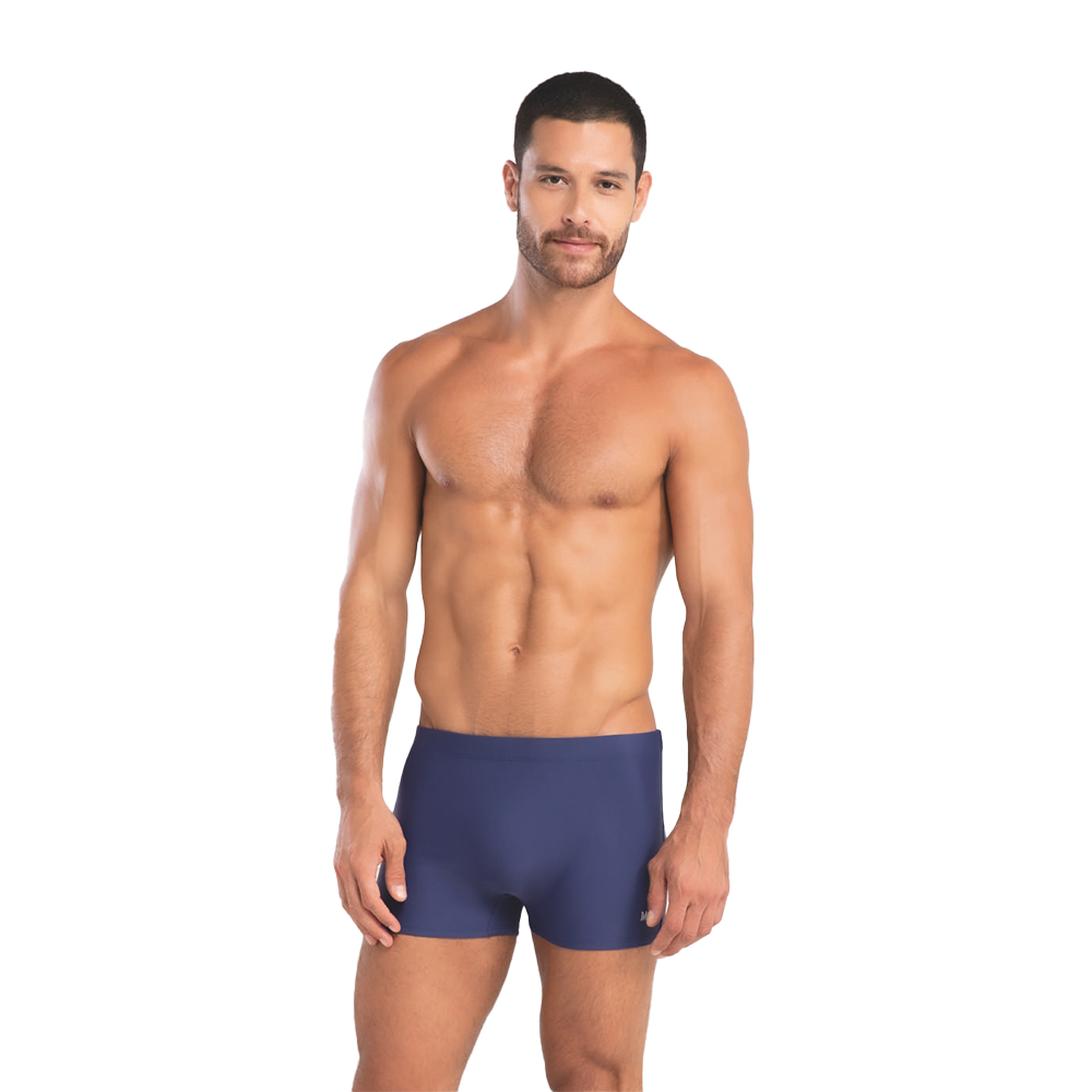 Sunga Adulta Masculina Modelagem Boxer Lisa Praia Verão Mash Com Cordão Interno
