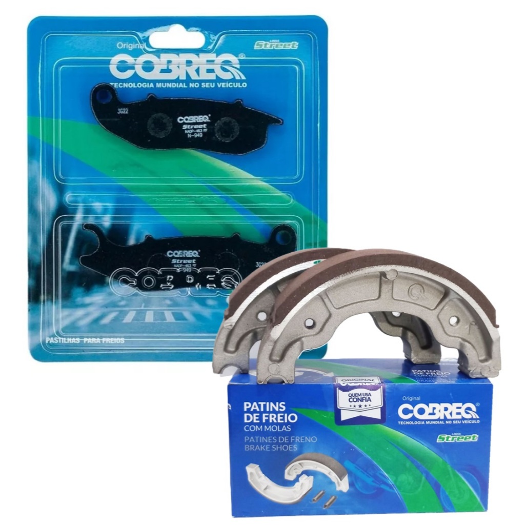 Kit Pastilhas e Lonas de Freio Cg 150 Titan 2009-2013 Sob Medida 0.25 Cobreq em Oferta na Shopee