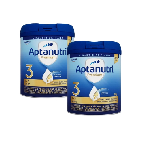 Kit 2x Aptanutri Premium 3 Lata 800g - Danone