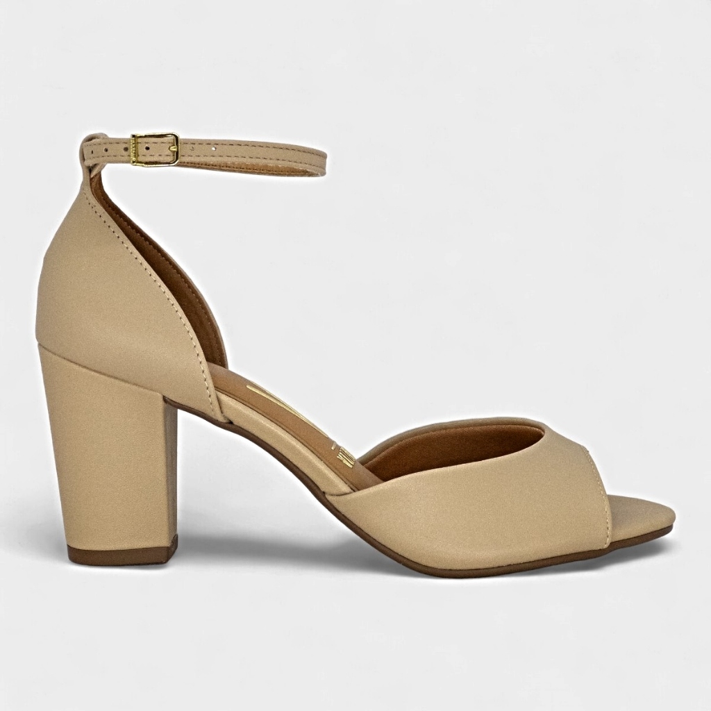Sandalia Vizzano Feminina Salto Medio Grosso Palmilha Comfy Conforto Original em Oferta na Shopee