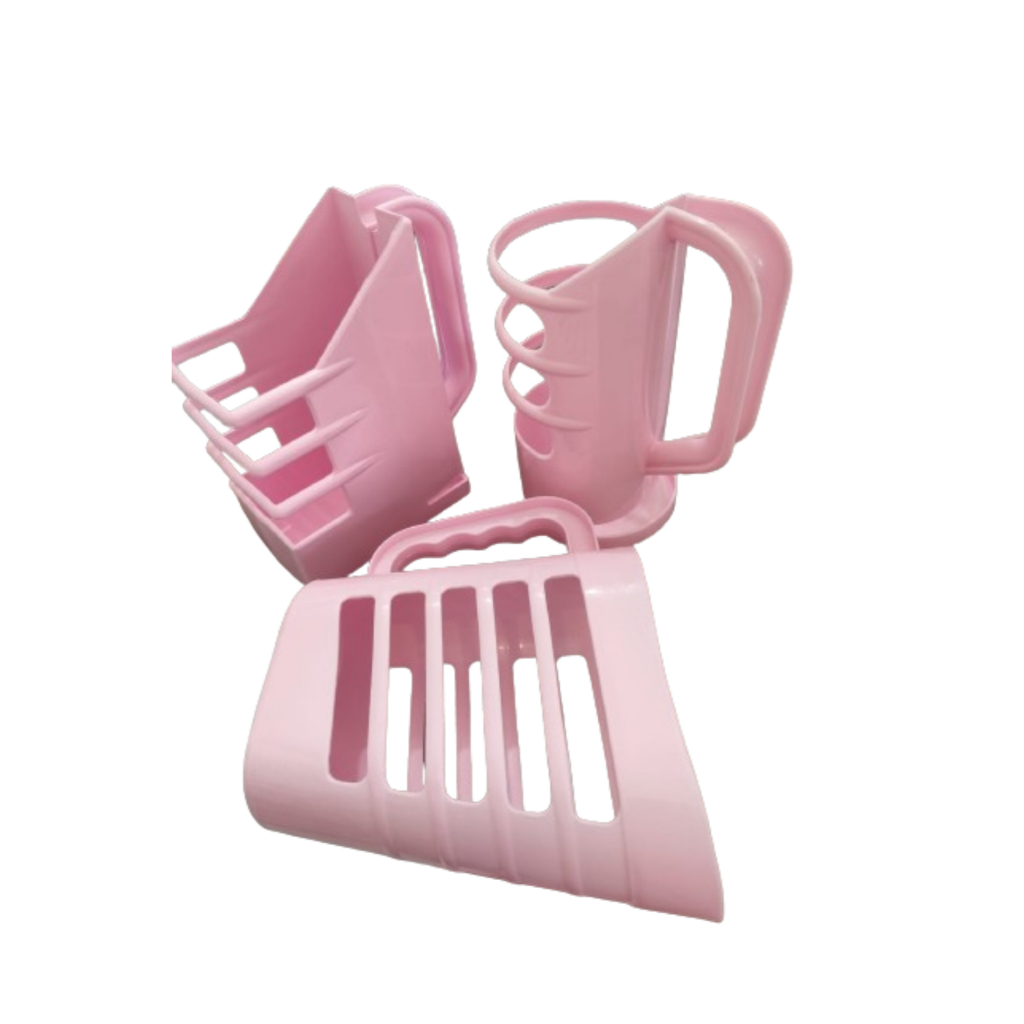 KIT DE PORTA OLEO, PORTA LEITE E PORTA SACO DE LEITE ROSA BEBE em Oferta na Shopee