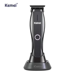 Máquina de acabamento com Base Carregadora Kemei-2295 Corte de Cabelo USB Portátil Sem Fio 5w Homens