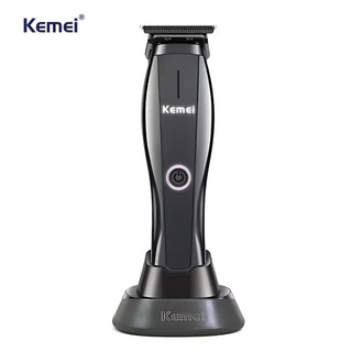 Máquina de acabamento com Base Carregadora Kemei-2295 Corte de Cabelo USB Portátil Sem Fio 5w Homens em Oferta na Shopee